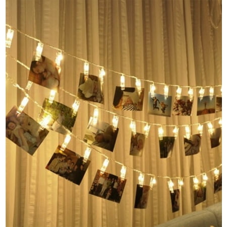 Ten Great String - Battery-Operated Clip String Light (10 LED light, Runs on 2 AA batteries). Great for hanging photos, pictures;Total Length: 64