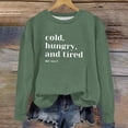 thumbnail image 5 of piuwrlz Sweaters for Girls Printed Hoodie Long Sleeves Without a Hat Sweater Green Size 9-10 Years, 5 of 6