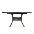 thumbnail image 4 of Noble House Stock Island Aluminum Expandable Patio Dining Table in Bronze, 4 of 10