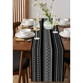 thumbnail image 3 of Table Runner Dresser Scarf 13 x 90 Inch Boho White Polka Dot Geometric Striped Black Table Runners Non-Slip Heat Kitchen Dining Table Decor for Indoor Outdoor Home Party Decoration, 3 of 7