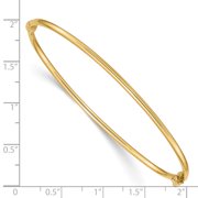 Primal Gold 14 Karat Yellow Gold Hinged Bangle Bracelet