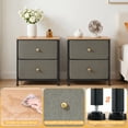 thumbnail image 5 of CONCETTA 2-Pack Fabric Storage Dresser with 2 Drawers, Nightstand for Bedroom, Closet, Storage Furniture for Adults, Dark Green, 5 of 8