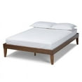 thumbnail image 1 of Baxton Studio Lucina Full Size Walnut Finished Platform Bed Frame, 1 of 8