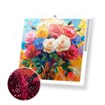 thumbnail image 1 of Bouquet de Roses - Kit de Peinture Diamant Premium Exclusif, 1 of 7