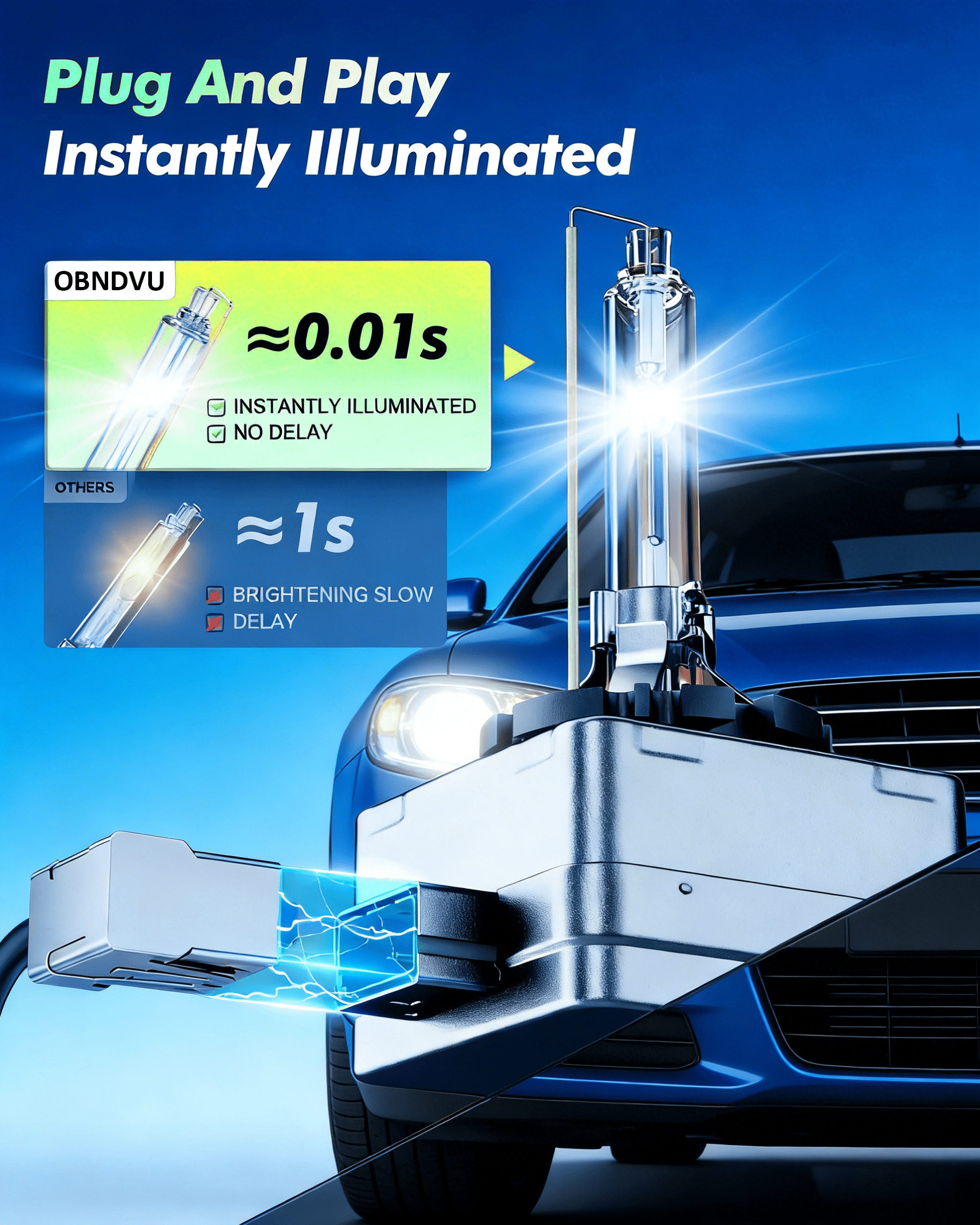 For Chevy Camaro 2010 2011 2012 2013 D1S HID Headlight High Low Beam Bulbs Bi-Xenon Kit