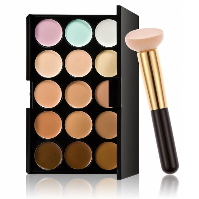 Facial de Maquillaje de de 15 Colores + de Brocha Correctora en , / Salvador Concealer