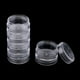 thumbnail image 5 of 4 Juegos de Pequeños de Plástico Transparente para Almacenamiento de , Apilables, Organizador, Tarro con Tapas Redond Sunnimix Recipientes apilables de almacenamiento, 5 of 8