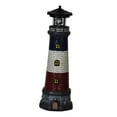 thumbnail image 2 of figatia Garden Solar Lighthouse Statue Lamp 360 Degree Rotating Light Yard Patio Sculpture Height 37.5cm for Tree Stumps Multipurpose Black Top, 2 of 8