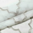 thumbnail image 4 of Kate Aurora 2 Pack Shabby Trellis Semi Sheer Clover Grommet Top Curtains - Assorted Colors, 4 of 4