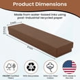 thumbnail image 2 of Novel Box 12 Pack Chocolate Cardboard Cotton Filled Jewelry Gift Boxes 8x2x0.87 Inches with Lids, 2 of 6
