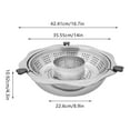 thumbnail image 2 of Rotary Hot Pot with Divider Lifting Hotpot Cooktop Tabletop Hot Pot Silvery 36cm, 2 of 17