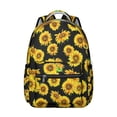thumbnail image 1 of Rustic Sunflower and Wildflowers School Backpack Durable and Adjustable Strap Students’s Backpack with Autumn Bloom Pattern, 1 of 6