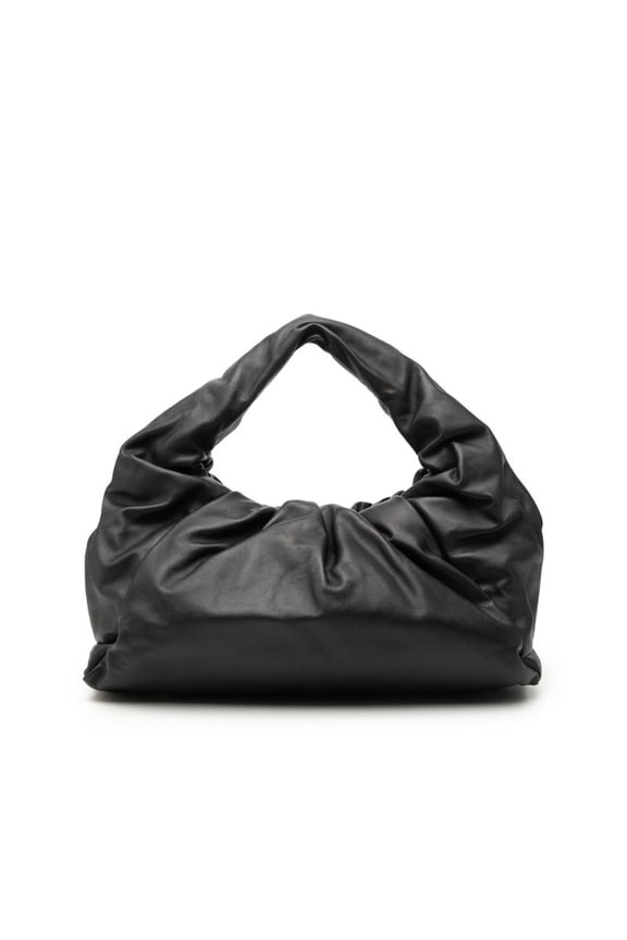 Pre-Owned Bottega Veneta The Shoulder Pouch Handbag Black Leather Women's BOTTEGAVENETA