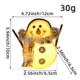 thumbnail image 2 of Adorno de mesa de muñeco de nieve, lámpara LED iluminada, pequeñas luces de noche con forma de muñeco de nieve navideño, figura navideña, decoración de mesa para regalo de interior, 2 of 2