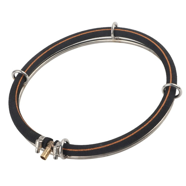 Anillo redondo de burbujas de aire para oxigenación de peceras, material de cobre, se conecta al tubo de aire de 15cm de diámetro, adecuado para bomba de oxÍmeno de