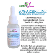 20% ArgiReline + 10% Multi-Peptides Matrixyl 3000 + 100% Strength Hyaluronic Acid Serum for Skincare - Serums Clear No Fragrance Lightweight Moisturizer