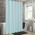 thumbnail image 6 of Light Blue Extra Long Waterproof Shower Curtain Liner 71x79 Inches, 6 of 7