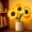 A., variant on Shimmering Sunflower Lamp, Sunflower Lamp, Handcrafted 3-Color Dimming LED Flower Night Light with 12H Battery Life-Realistic Silk Petals Table Decor for Women Gifts & Bedroom Bedside (E)