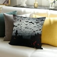 thumbnail image 3 of FCXZI Gothic Art Bats Moon Pillow Cushion Case for Home Sofa Decor 20x20in, 3 of 5