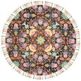 thumbnail image 4 of Safavieh  Handmade Aspen Lutie Boho Tribal Wool Rug Black/Purple 2'  x  3' 2' x 3' Indoor,Accent,Handmade Rectangle, 4 of 10