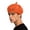 Orange#9, variant on Halloween Evil Face Embroidered Beret Hat Women's Casual Party Knit Cap Black Free Size