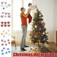 thumbnail image 1 of Xihbxyly Adornos para Árbol de Navidad, Estrellas de Pvc con Purpurina, Diseño Duradero E Irrompible, Elegante Decoración Navideña, Perfectos para La Oficina y El Hogar, Juego de 6 Piezas, Tamaño 7 C, 1 of 2