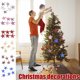 thumbnail image 1 of Fiudx Adornos para Árbol de Navidad, Estrellas de Pvc con Purpurina, Diseño Duradero E Irrompible, Elegante Decoración Navideña, Perfectos para La Oficina y El Hogar, Juego de 6 Piezas, Tamaño 7 Cm, 1 of 2