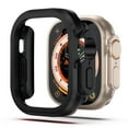 thumbnail image 2 of ALMNVO Metal Case Compatible with Apple Watch Ultra 49mm 45mm 41mm 44mm 40mm, Shockproof Protector TPU Bumper Tempered Cover Accessories for iwatch Series Ultra 9 8 7 SE 6 5 4, 2 of 13