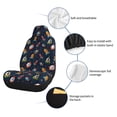 thumbnail image 6 of Yiaed Spaceships and Stars Print Car Seat Covers,Universal Auto Seats Protector Fits for Car,SUV Sedan,Truck,Automotive Seat Covers & Accessories-2 PCS, 6 of 9