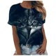 thumbnail image 2 of Puntoco, camisetas de cuello redondo para mujer, camisetas con estampado de animales, camisetas de manga corta, blusas, tops Puntoco Puntoco-4564, 2 of 5