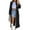 C-Black, variant on Button Down Kimono Cardigans for Women Swimwear Cover Ups Long Dress with Pockets