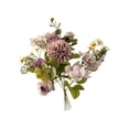 thumbnail image 2 of Mixed Artificial Flower Bouquet Faux, Silk Roses Floral Arrangement, Fall Seasonal Home Decor, Thanksgiving Table Centerpiece Wedding Party Decoration, 2 of 6
