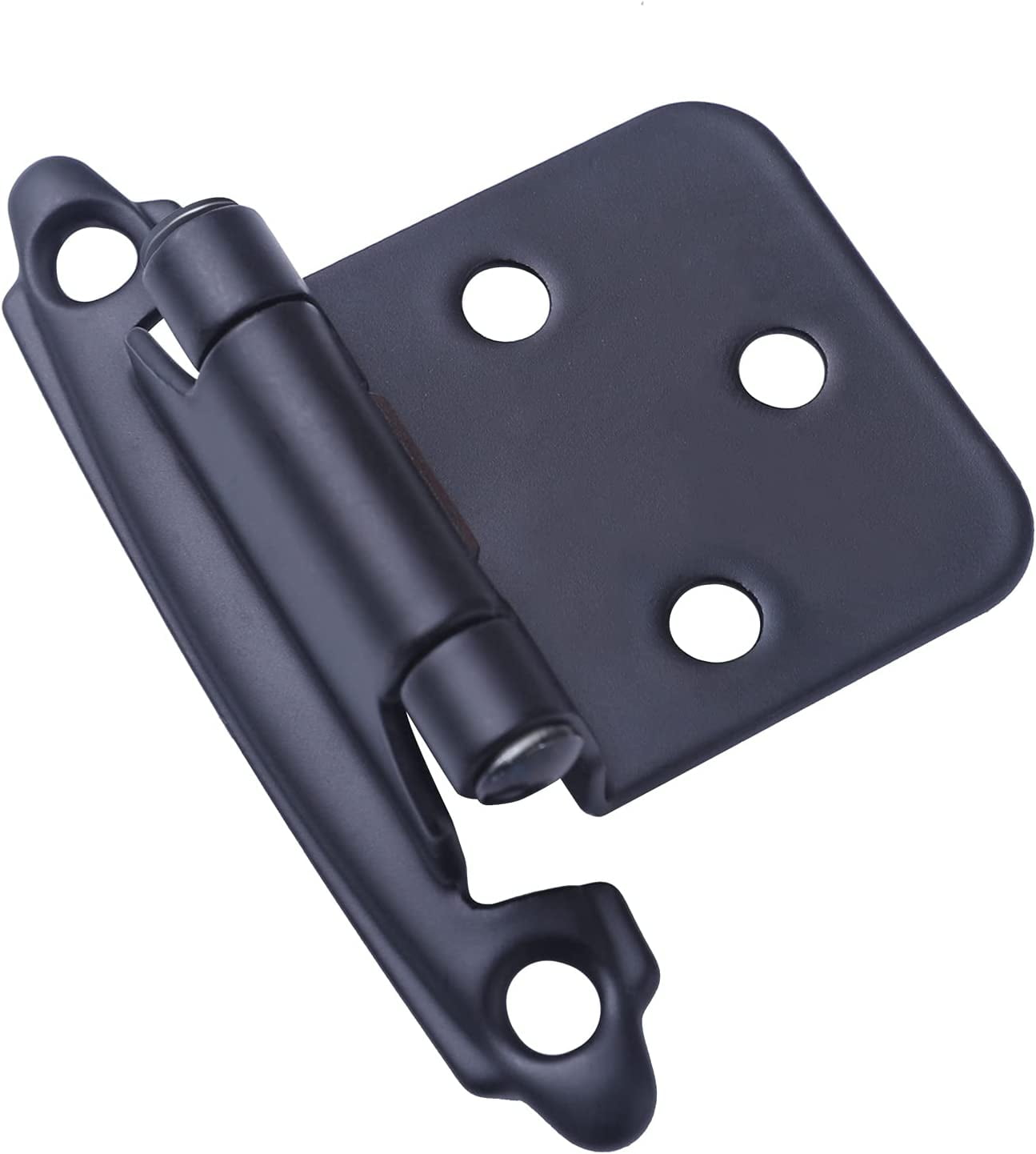 30 Pack Overlay Hinges, Matte Black Kitchen Hardware