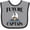 Heather and Black, variant on Inktastic Cute Baby Boy Sailing Captain Boys Baby Bib