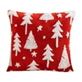 thumbnail image 2 of PRETXORVE Christmas Decor, Christmas Tree Decorations, Christmas Pillow Cover Snowflake Velvet Christmas Tree Pillow Christmas Pillow Edge Holiday Decoration Pillow Cover, 2 of 6