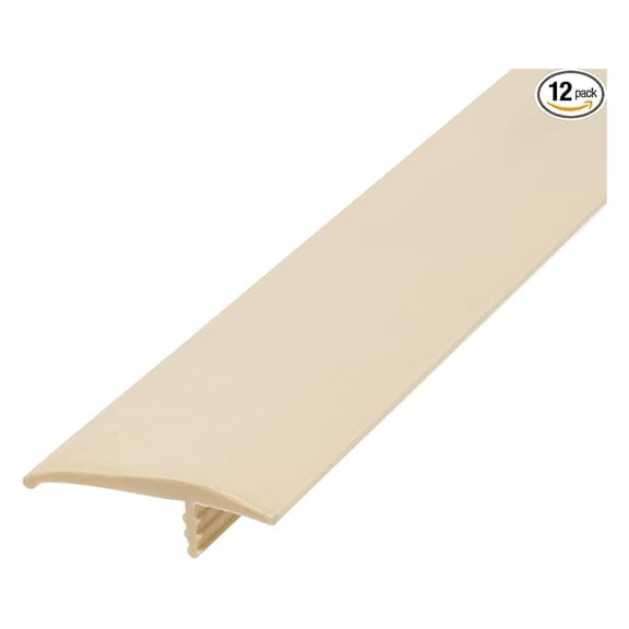 Plastics Flexible Polyethylene 1-1/4 Inch Off-Set Barb T-Molding in Almond (12')