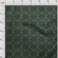 thumbnail image 3 of oneOone Polyester Spandex Dark Green Fabric Geometric Fair Isle Pattern Sewing Craft Projects Fabric Prints By Yard 56 Inch Wide, 3 of 4