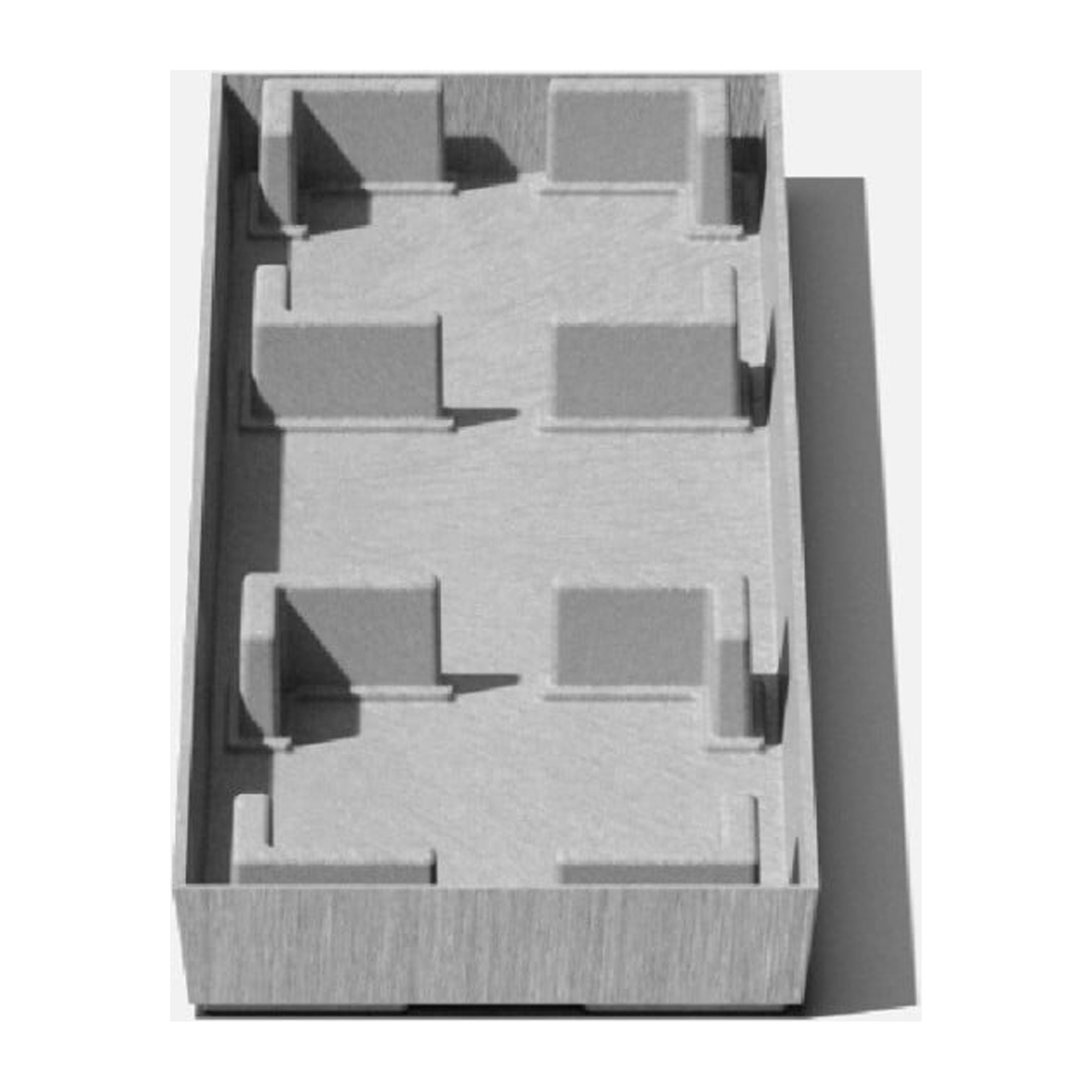 Veradek Pure Series Midori 31" Plastic Planter Tray - Gray