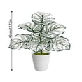 thumbnail image 3 of Planta Bonsái Artificial de Monstera Deliciosa para Interiores con Ramas Ajustables, Follaje Realista, 45cm para Decoración de Hogar, Oficina y Dormitorio, 3 of 7