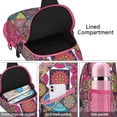 thumbnail image 4 of Rustic Folk Style Sling Backpack Lightweight Travel Crossbody Bag with Artistic Ink Patterns for Outdoor Use, 4 of 6
