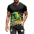 thumbnail image 2 of Wyzesi T-Shirts Hommes Décontractés en Coton T-Shirt Imprimé Numérique 3D Manches Courtes Compression Col Rabattu Manches Longues, 2 of 6