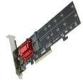 thumbnail image 6 of Dual NVMe PCIe Adapter,M.2 NVMe SSD to PCI-E 3.1 X8/X16 Card Support M.2 (M Key) NVMe SSD 22110/2280/2260/2242, 6 of 6