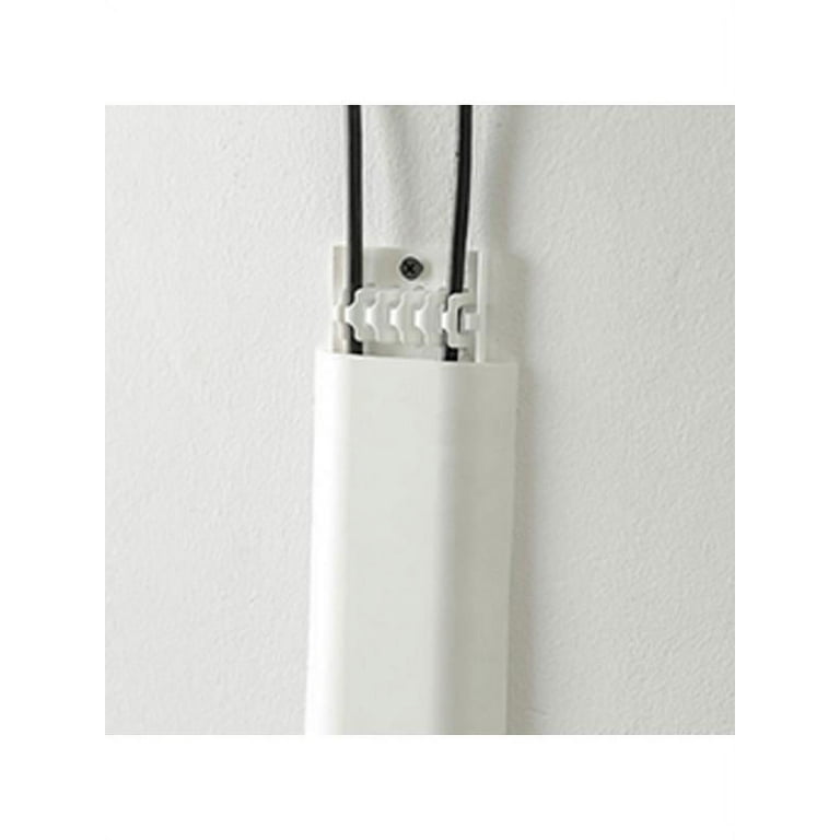 Cord Hider 94In Cord Cover Wall Paintable Wire Hider Cable Cover Raceway  White