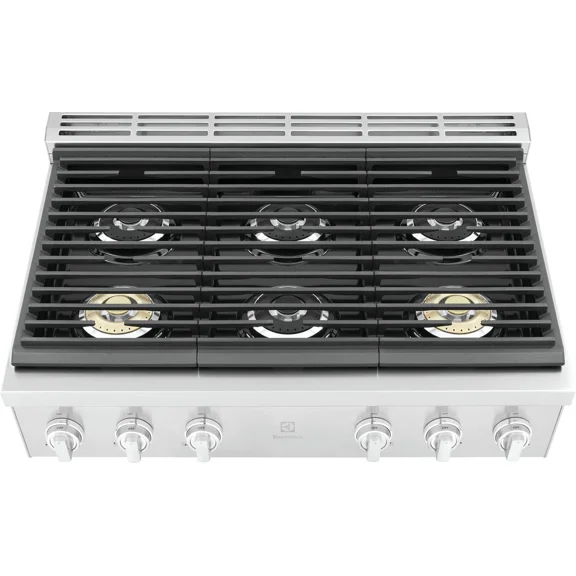 Electrolux Eccg3672a 36" Wide 6 Burner Gas Rangetop - Stainless Steel