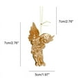 thumbnail image 2 of 6Pcs Christmas Angel Ornament, Mini Angel Cherub Christmas Tree Decorations Miniature Angels Figurine Xmas Hanging Decors for DIY Wedding Party 6cm (Golden), 2 of 8