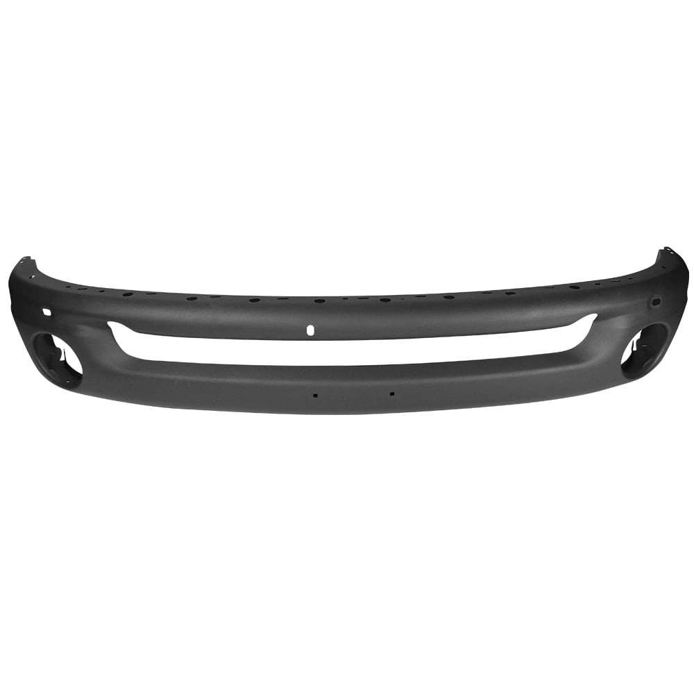 Chrome Steel Front Bumper Face Bar w/Fog Light Holes Replacement for Dodge Ram 1500 2500 3500 02-09 