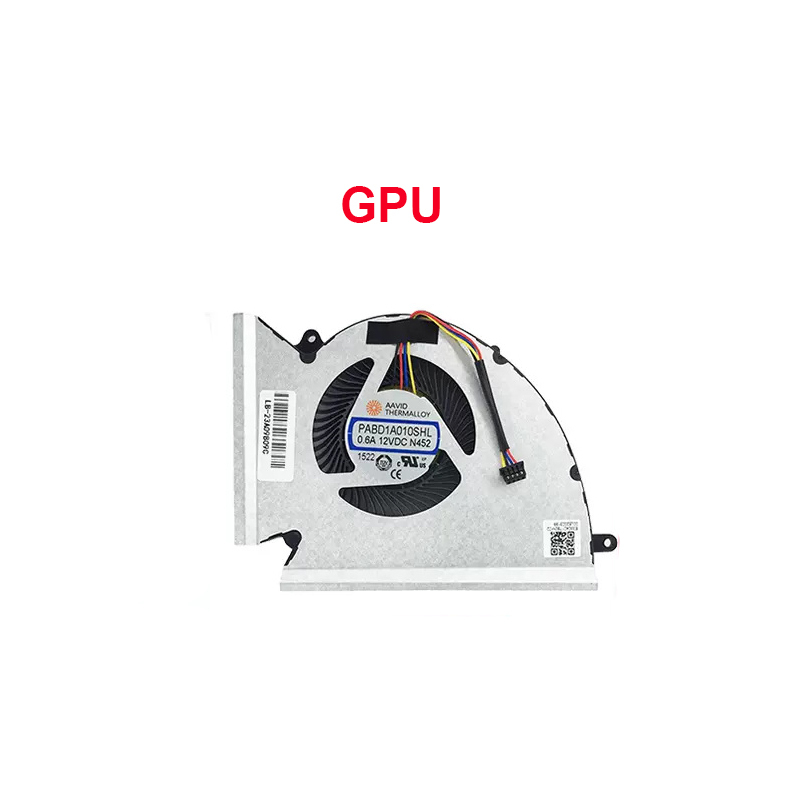 Laptop Cooler CPU GPU Cooling Fan For MSI 76 WE76 GP76 MS-17K3 17K2 17K1 N451 N452