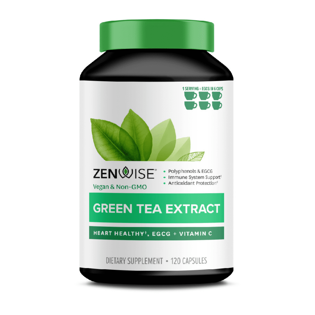 Buy Zenwise Green Tea Extract Supplement 120 Capsules Online at