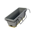 thumbnail image 4 of Ximing Hanging Basket Flower Box Hanging Flower Pot for Windowsill Courtyard Office Gray, 4 of 8