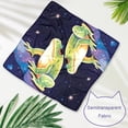 thumbnail image 3 of Frog Elegant Dog Scarf Pack of Two - Translucent Light and Breathable Chiffon Yarn - Size 40.6x40.6x58/16x16x22.8in, 53.3x53.3x76.2/20.9x20.9x30in, 3 of 5